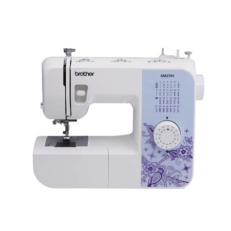 <b>Brother XM2701</b> Portable, Full-Featured Sewing Machine with 27 Stitches: 27 Unique built-in stitches: The <b>XM2701</b> includes 27 built-in stitches, including decorative, blind hem, zigzag, and stretch stitches and an auto-size buttonhole. . Brother xm2701